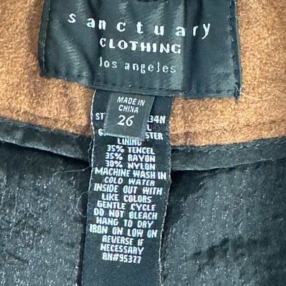 Sanctuary Copper Brown Shorts Sz 26 - Picture 7 of 10